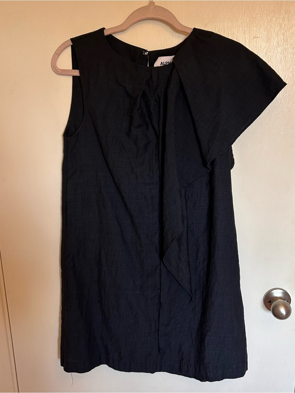 Black One-Shoulder Mini Dress